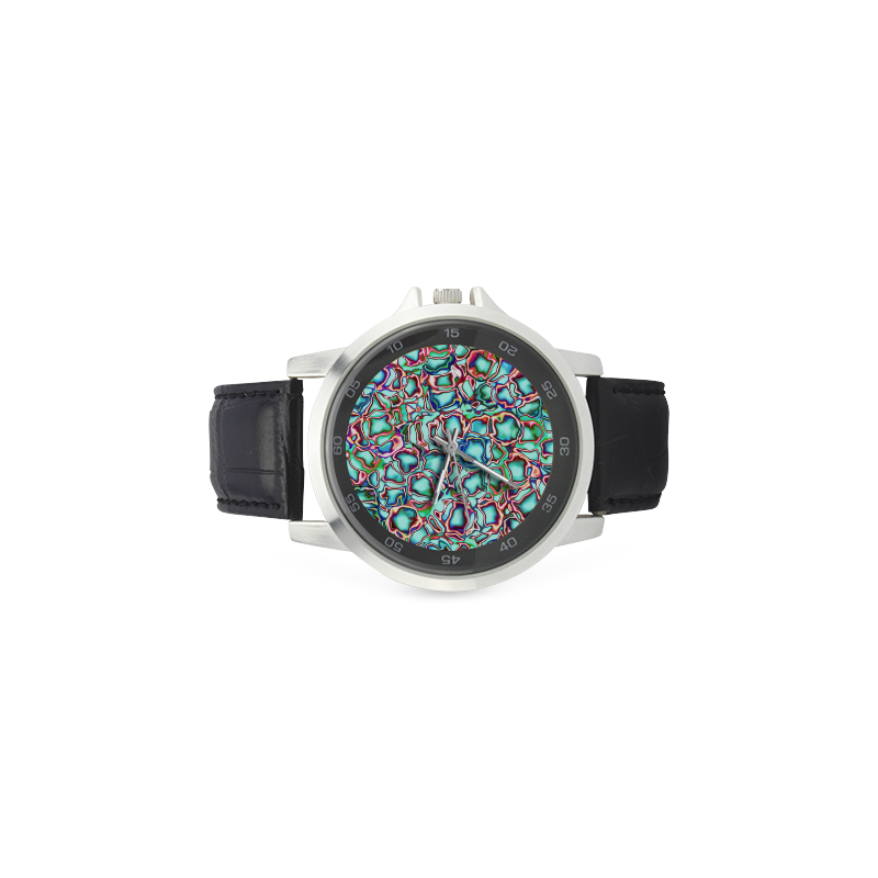 Blast-o-Blob #4 - Jera Nour Unisex Stainless Steel Leather Strap Watch(Model 202)