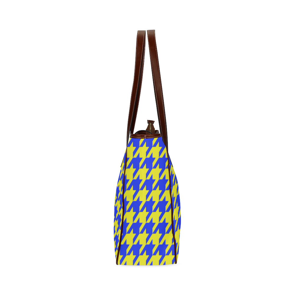 houndstooth 2 blue Classic Tote Bag (Model 1644)