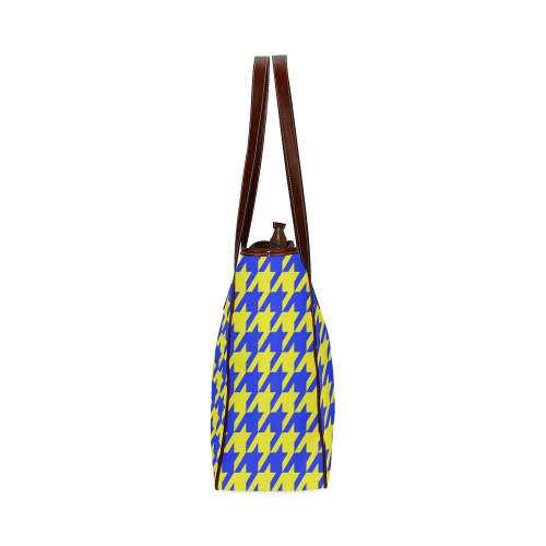 houndstooth 2 blue Classic Tote Bag (Model 1644)