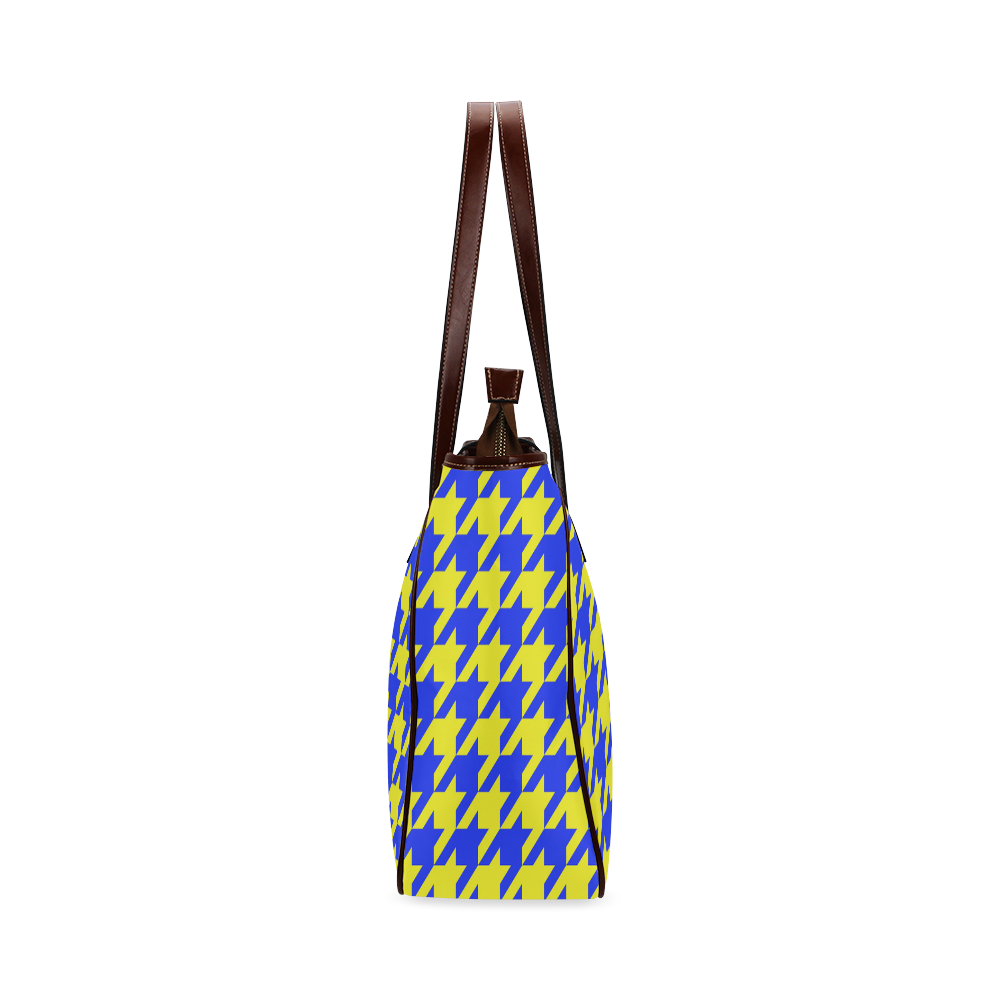 houndstooth 2 blue Classic Tote Bag (Model 1644)