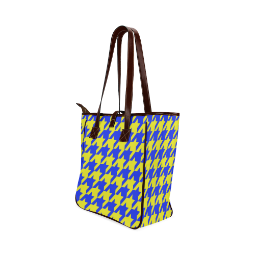 houndstooth 2 blue Classic Tote Bag (Model 1644)