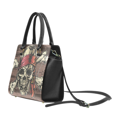 Skull Rivet Shoulder Handbag (Model 1645)