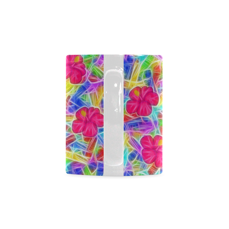 Pretty Pink Hawaiian Flowers Pattern White Mug(11OZ)