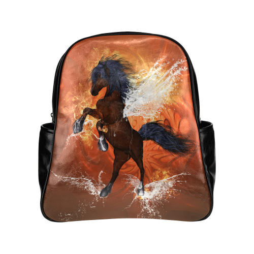 Wonderful horse with water wings Multi-Pockets Backpack (Model 1636)
