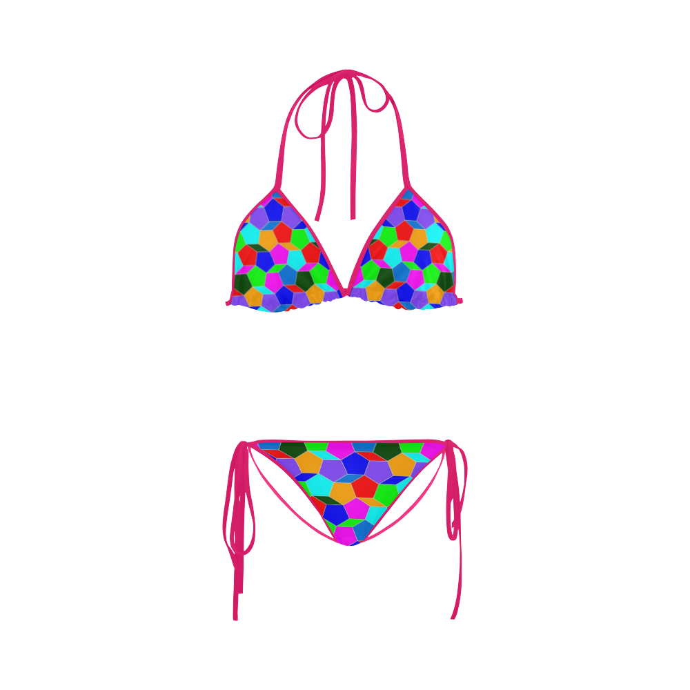 friendly summer pattern 03 Custom Bikini Swimsuit