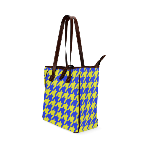 houndstooth 2 blue Classic Tote Bag (Model 1644)