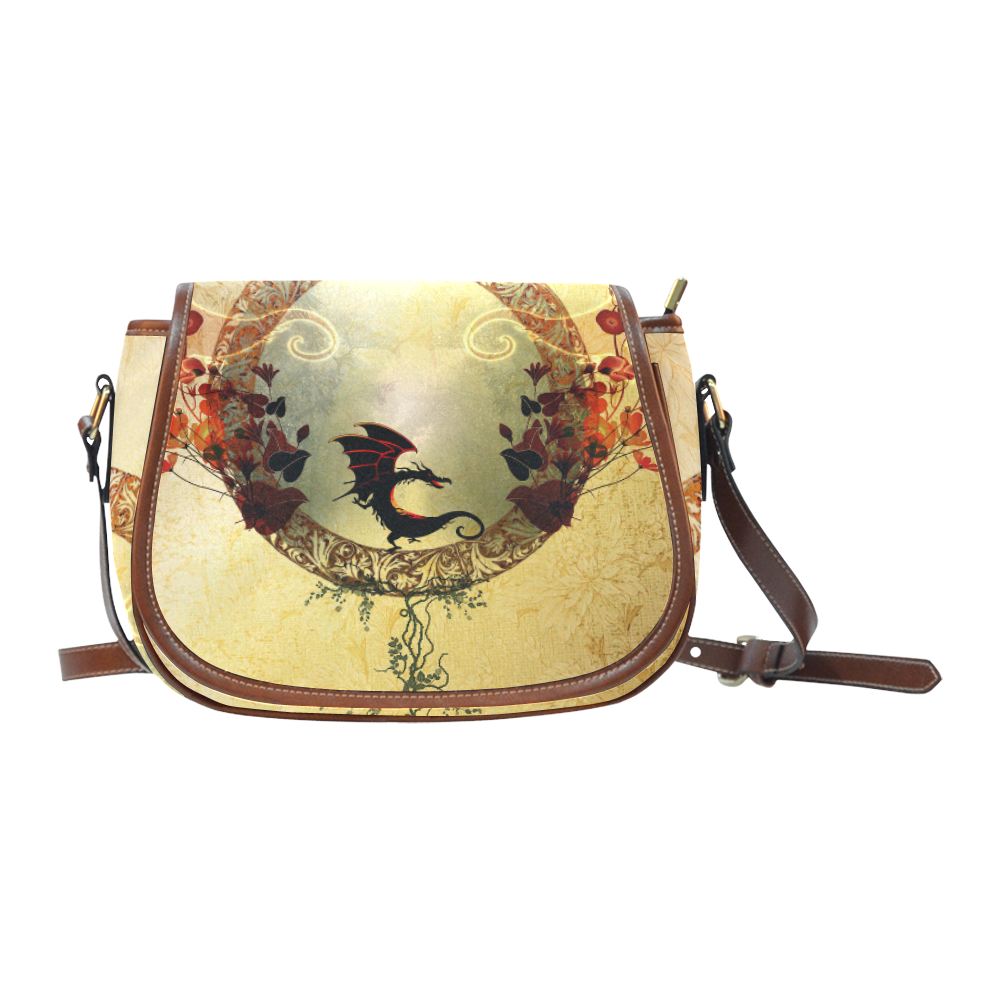 Cute little dragon Saddle Bag/Small (Model 1649) Full Customization