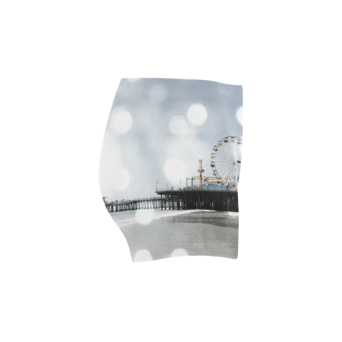 Sparkling Grey Santa Monica Pier Briseis Skinny Shorts (Model L04)