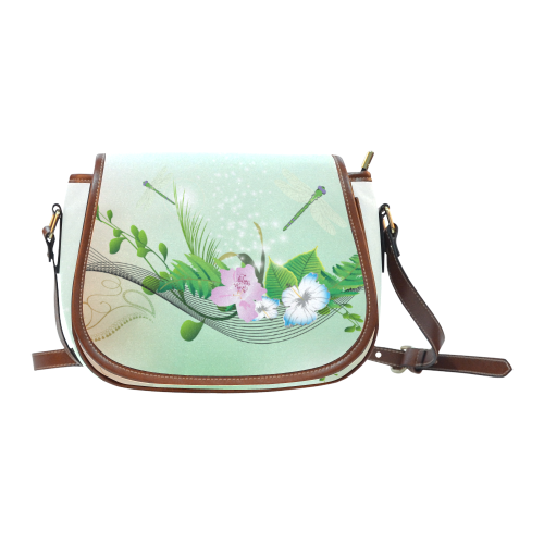 Flower power Saddle Bag/Small (Model 1649) Full Customization