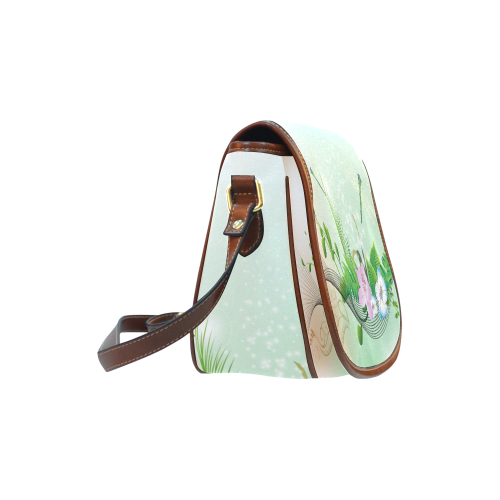 Flower power Saddle Bag/Small (Model 1649) Full Customization