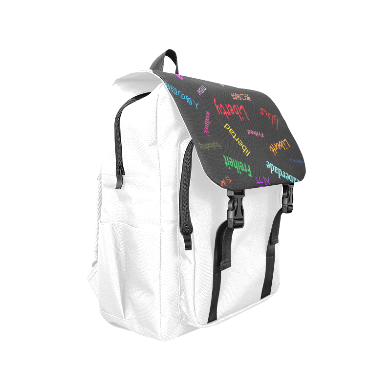 Freedom in several languages Casual Shoulders Backpack (Model 1623)