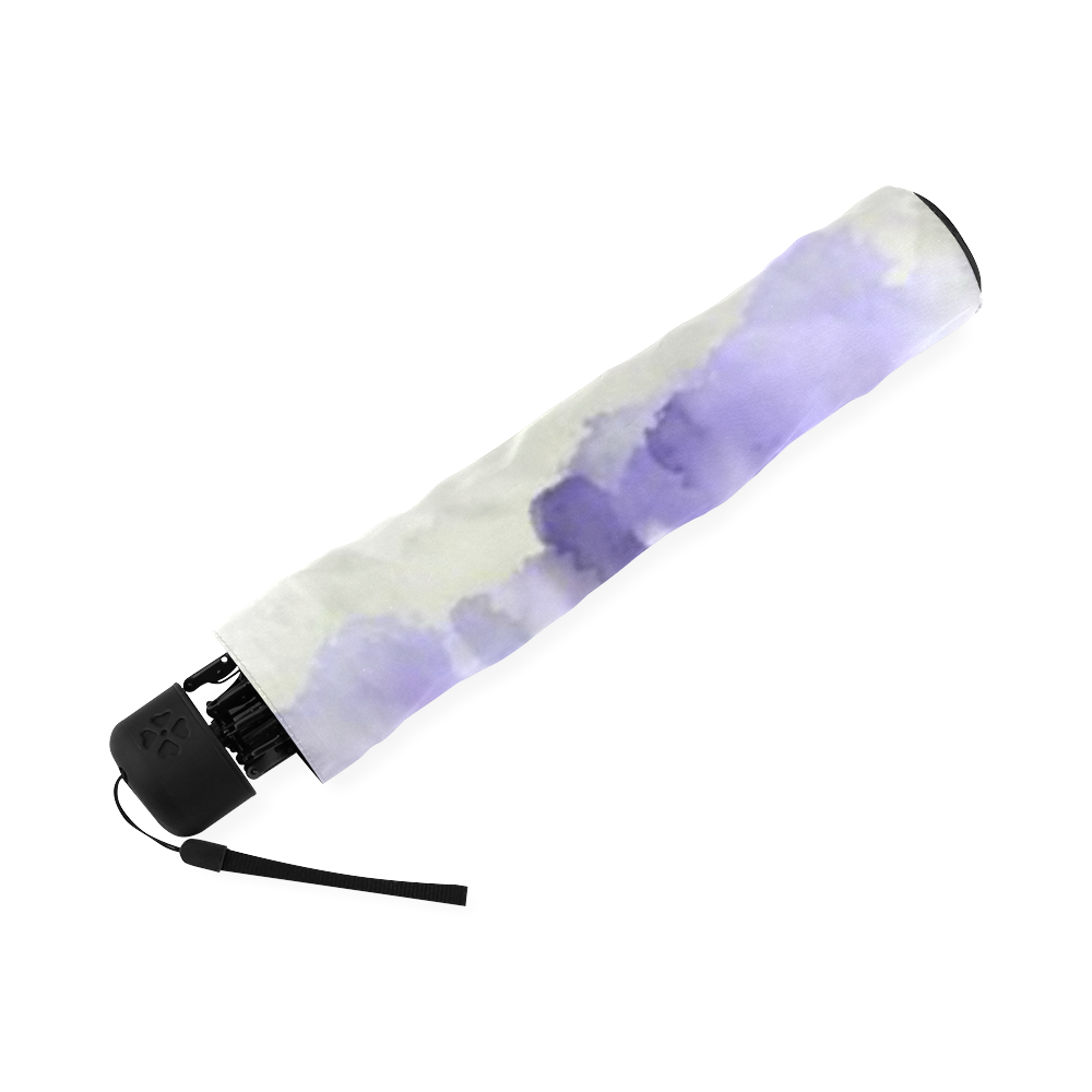 Moon Purple Pattern Print Automatic Foldable Umbrella main image 0