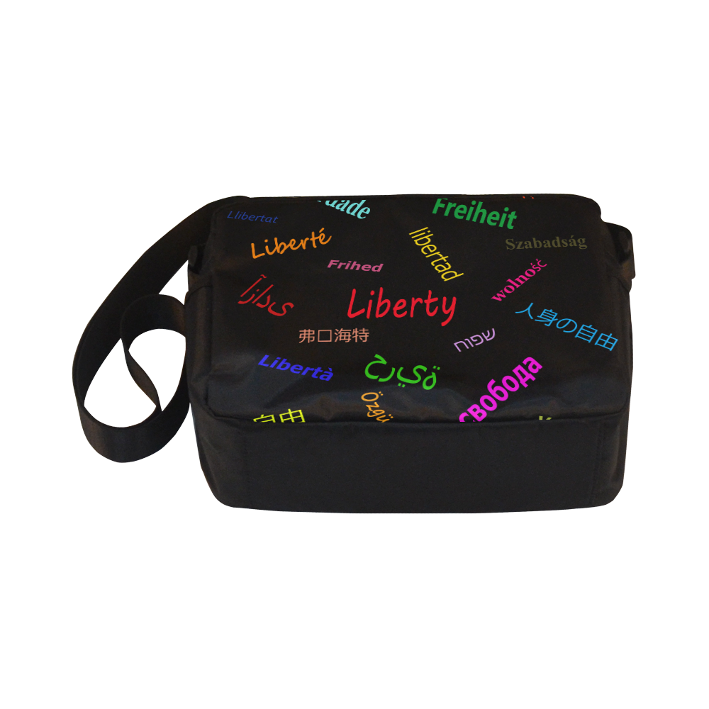 Freedom in several languages Classic Cross-body Nylon Bags (Model 1632)