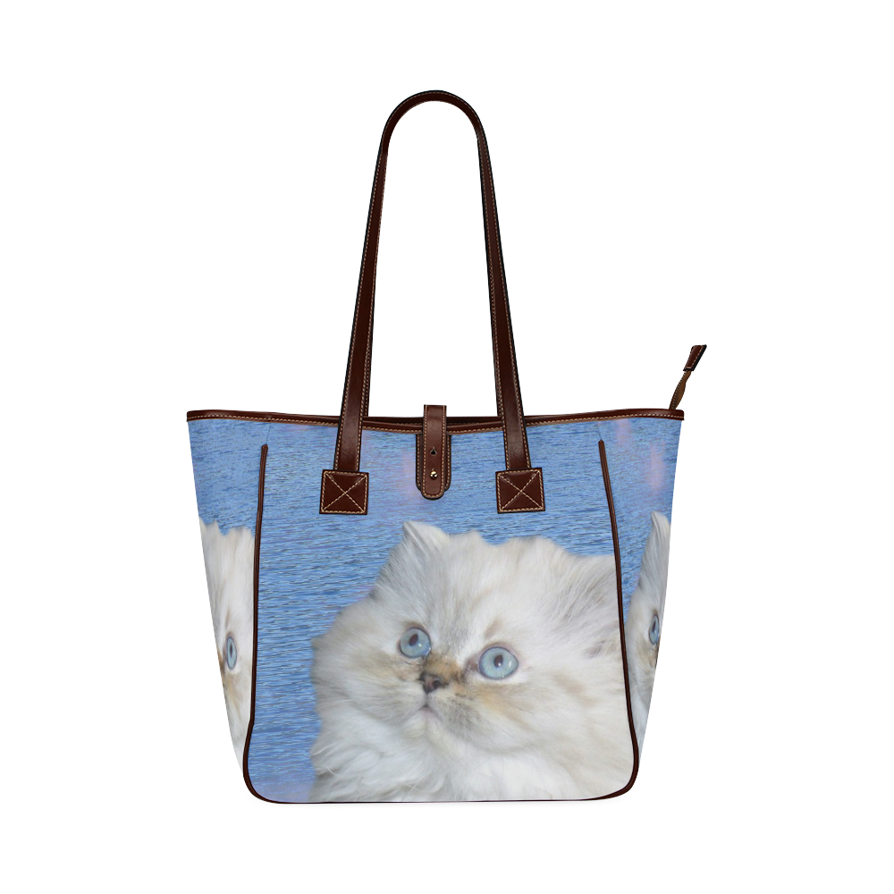 Cat and Water Classic Tote Bag (Model 1644)