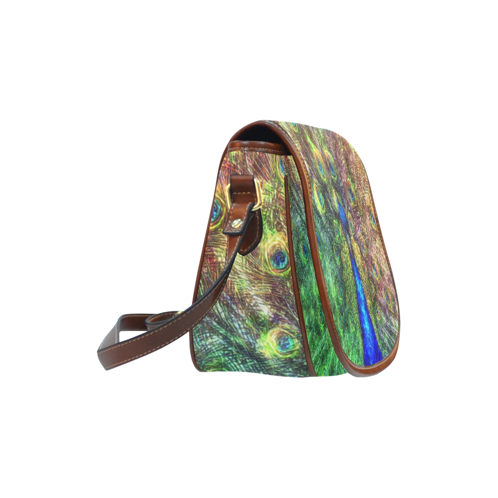 peacock Saddle Bag/Small (Model 1649) Full Customization