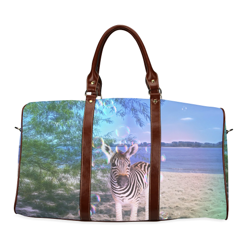 Little cute zebra Waterproof Travel Bag/Large (Model 1639)
