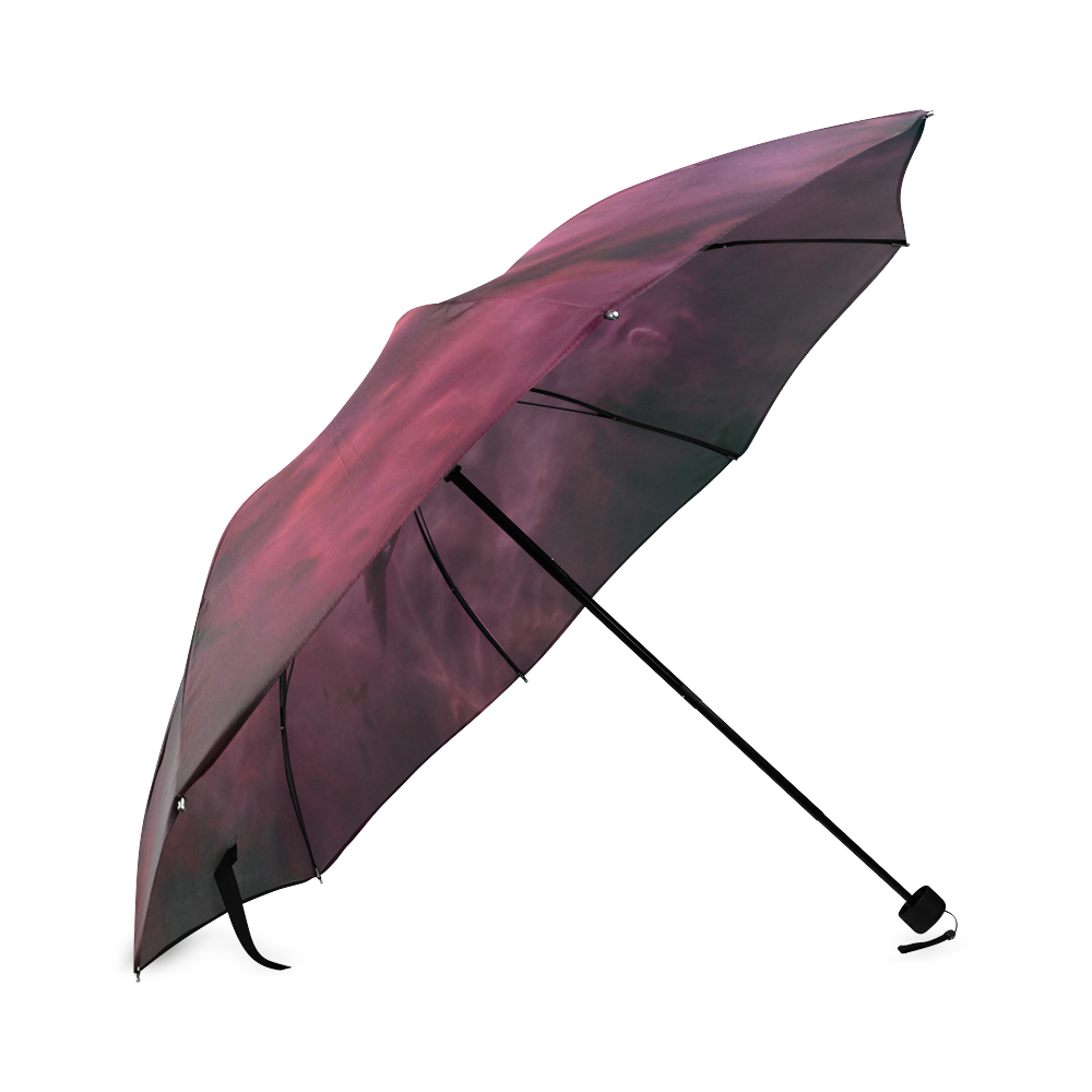 Dolphin in pink waters Foldable Umbrella (Model U01)