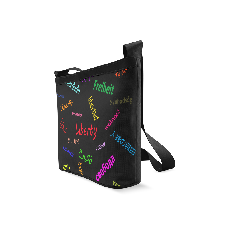 Freedom in several languages Crossbody Bags (Model 1613)