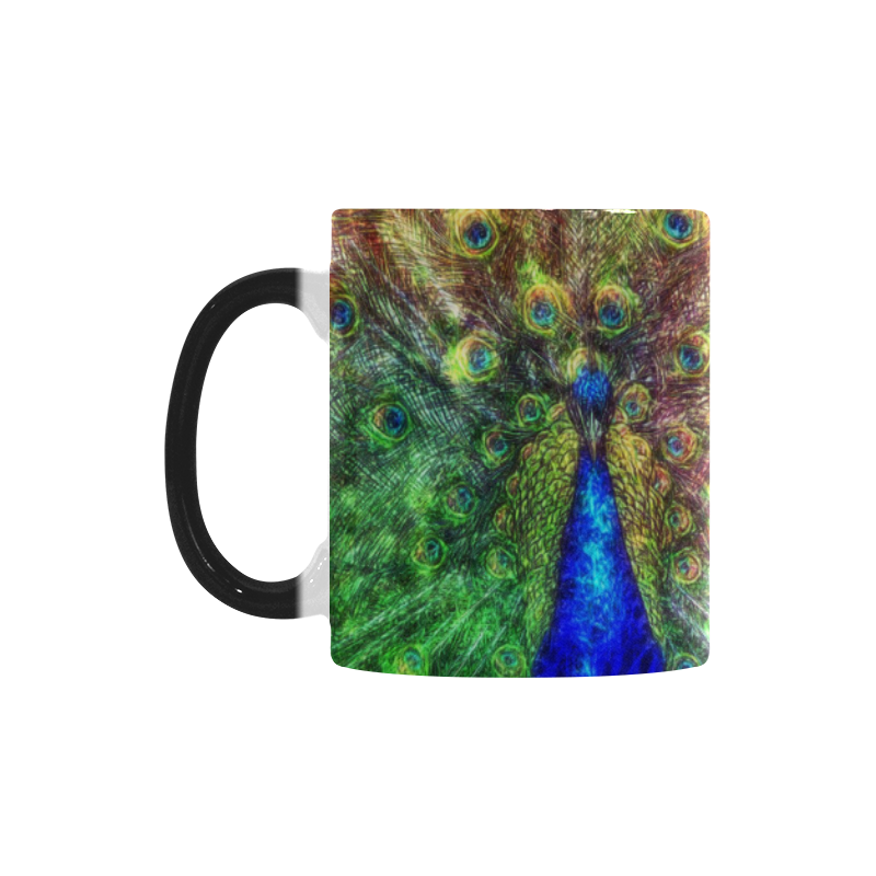 peacock Custom Morphing Mug