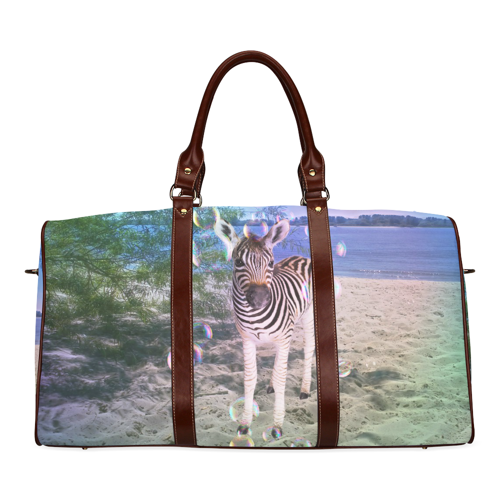 Little cute zebra Waterproof Travel Bag/Large (Model 1639)