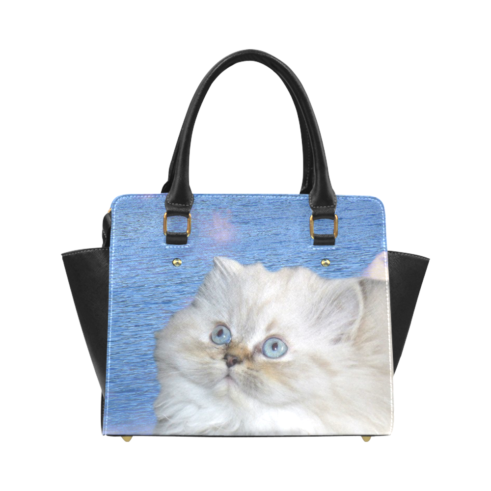 Cat and Water Classic Shoulder Handbag (Model 1653)