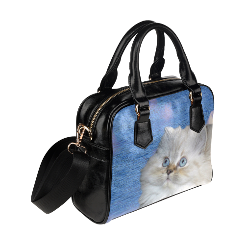 Cat and Water Shoulder Handbag (Model 1634)