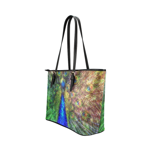 peacock Leather Tote Bag/Large (Model 1651)