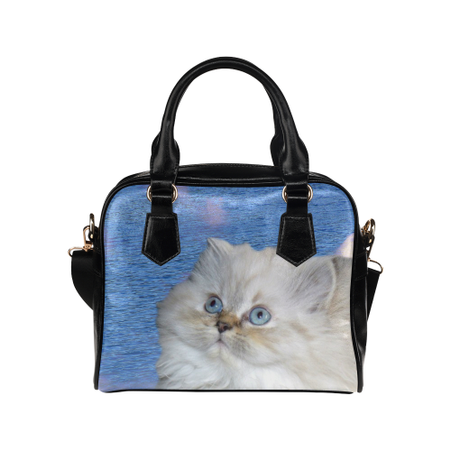 Cat and Water Shoulder Handbag (Model 1634)