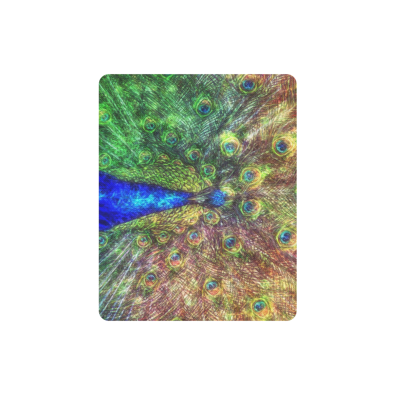 peacock Rectangle Mousepad