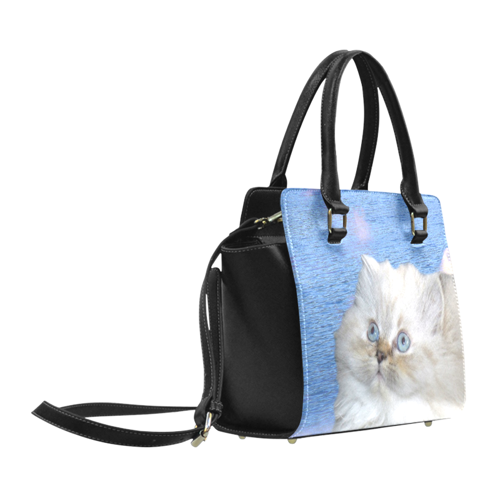 Cat and Water Classic Shoulder Handbag (Model 1653)