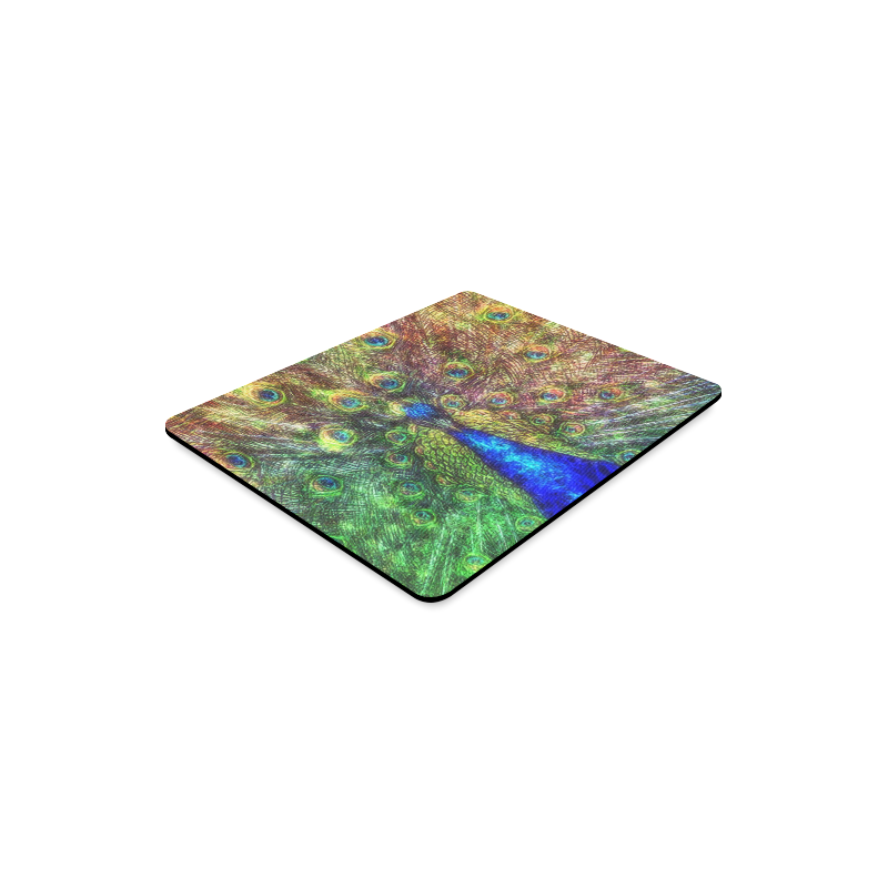 peacock Rectangle Mousepad