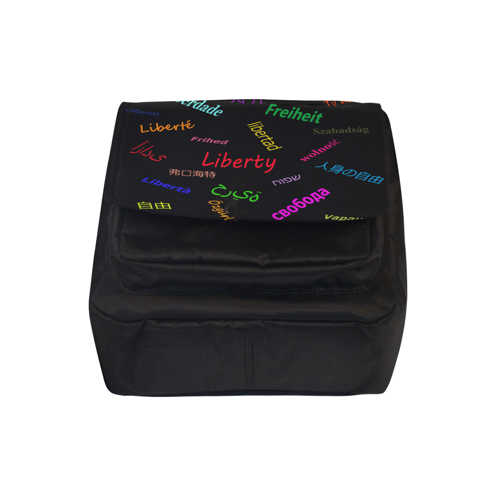 Freedom in several languages Crossbody Nylon Bags (Model 1633)