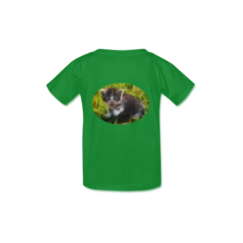 Kitty Is A Tiger Kid's  Classic T-shirt (Model T22)