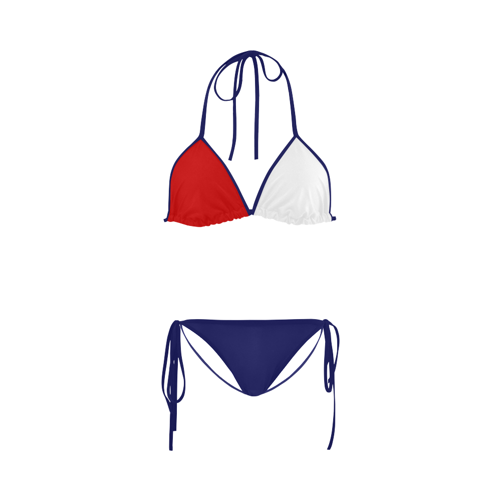 red white and blue Custom Bikini Swimsuit