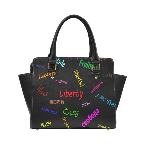 Freedom in several languages Classic Shoulder Handbag (Model 1653)