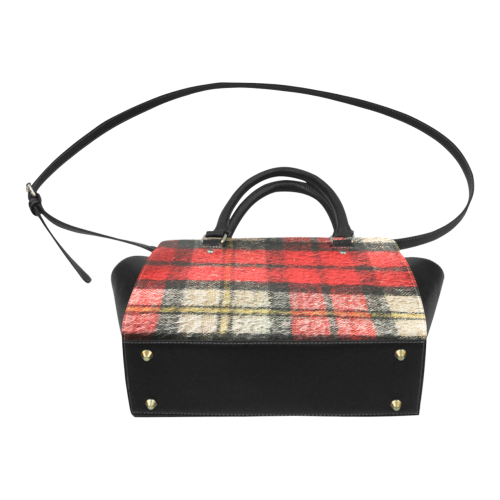 Red Tartan Classic Shoulder Handbag (Model 1653)