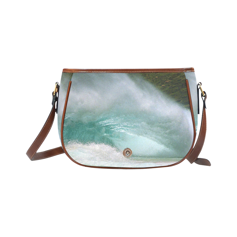 Sandy Beach Shorebreak Hawaii Saddle Bag/Small (Model 1649) Full Customization
