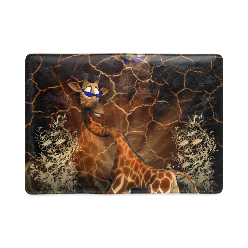 Funny giraffe with sunglassses Custom NoteBook A5