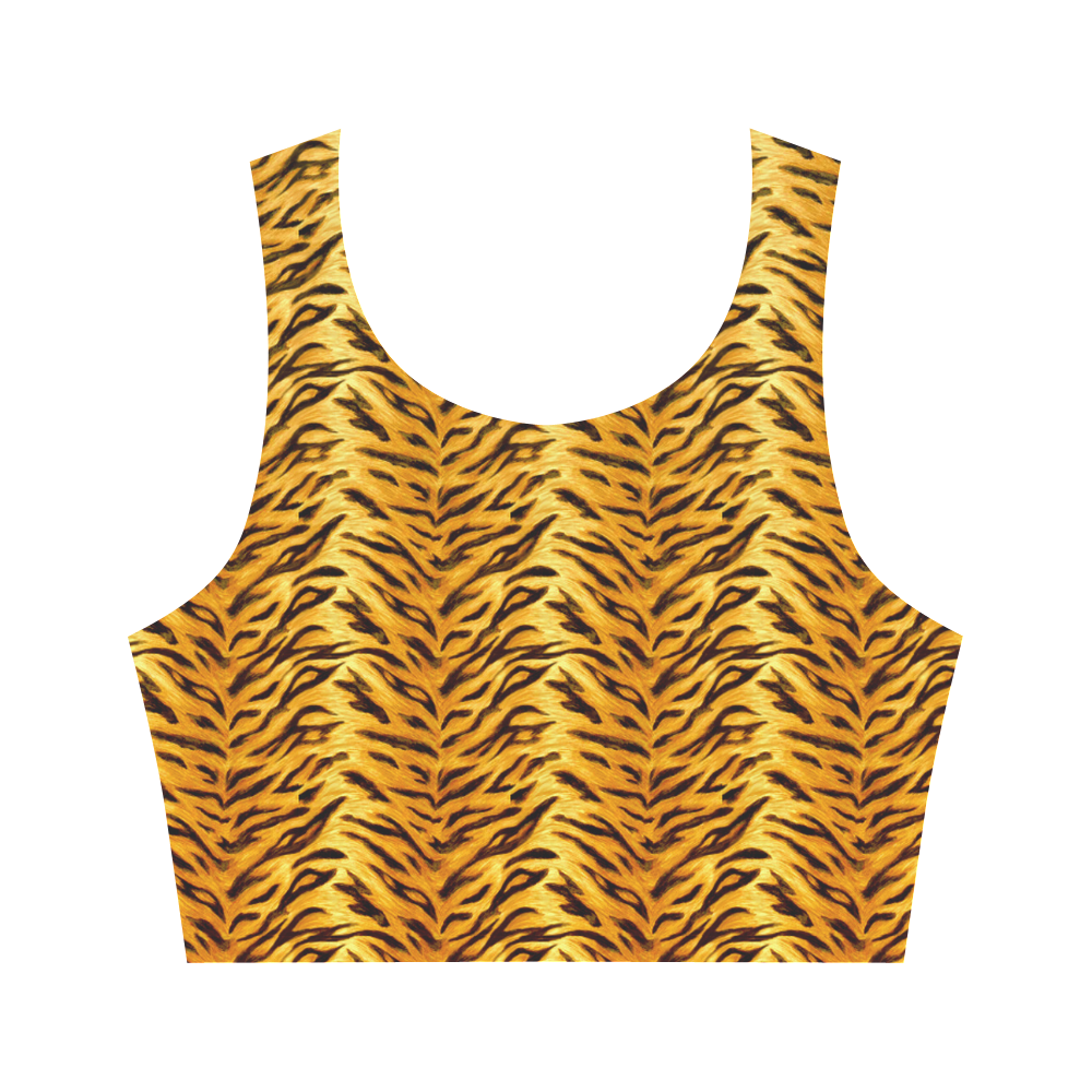 Tiger Women's Crop Top (Model T42)