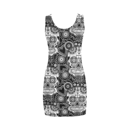 sugar skull Medea Vest Dress (Model D06)