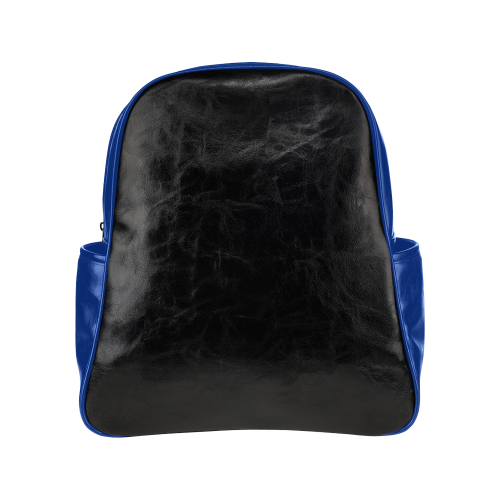 blue and black Multi-Pockets Backpack (Model 1636)