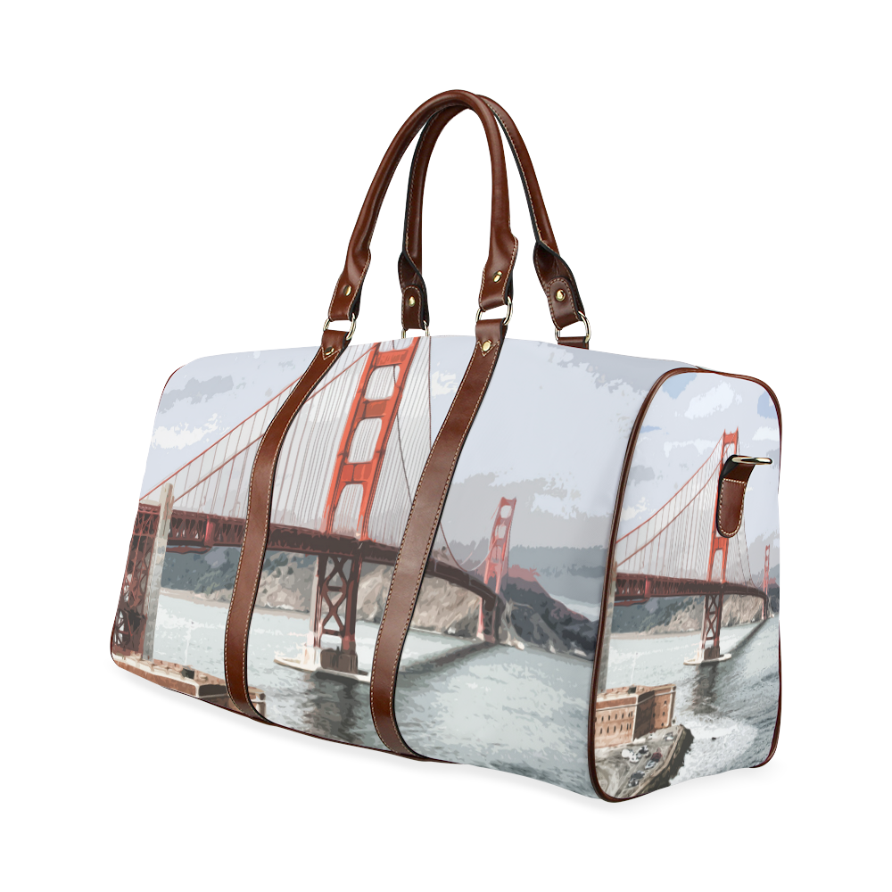 Golden_Gate_Bridge_2015_0410 Waterproof Travel Bag/Small (Model 1639)