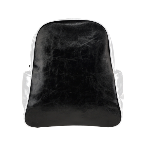 black and white 2 Multi-Pockets Backpack (Model 1636)