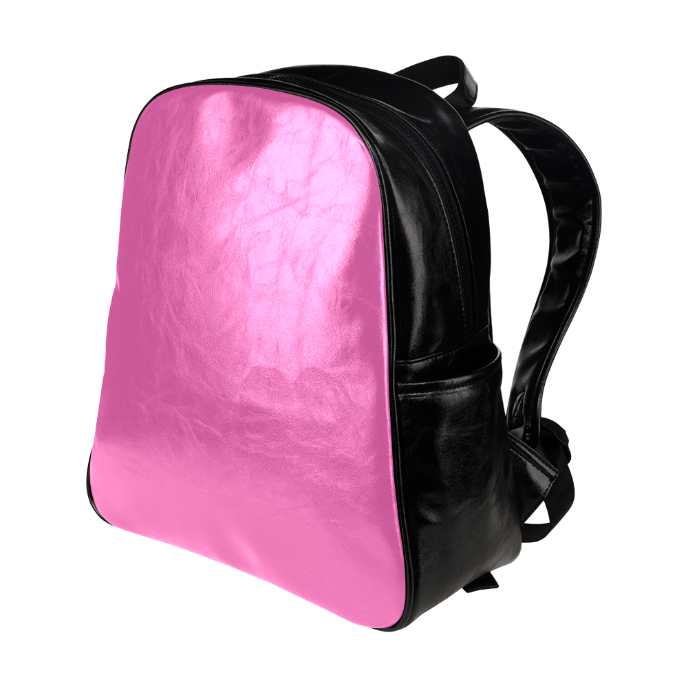 black and  pink Multi-Pockets Backpack (Model 1636)