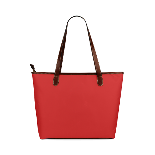 red Shoulder Tote Bag (Model 1646)