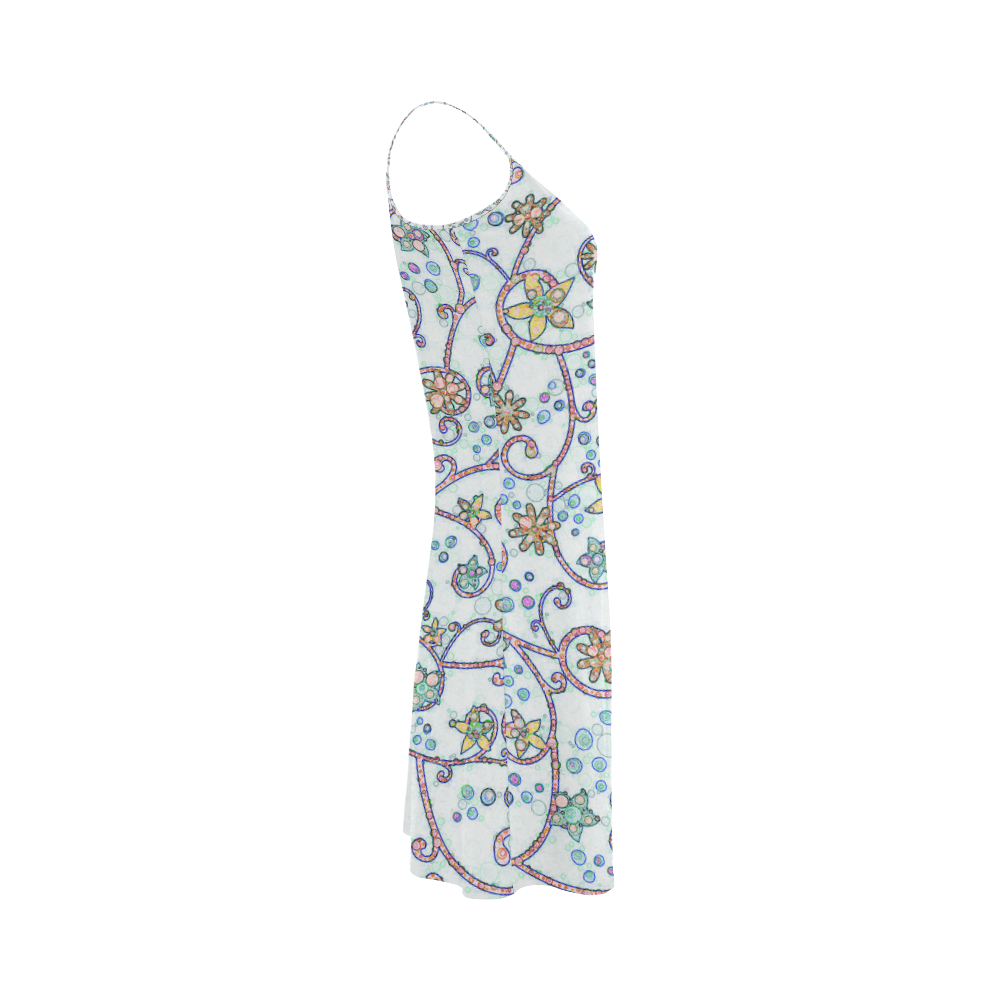 Floral Swirls Alcestis Slip Dress (Model D05)