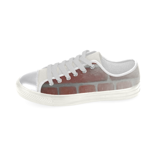 Red Brick Women's Classic Canvas Shoes (Model 018)
