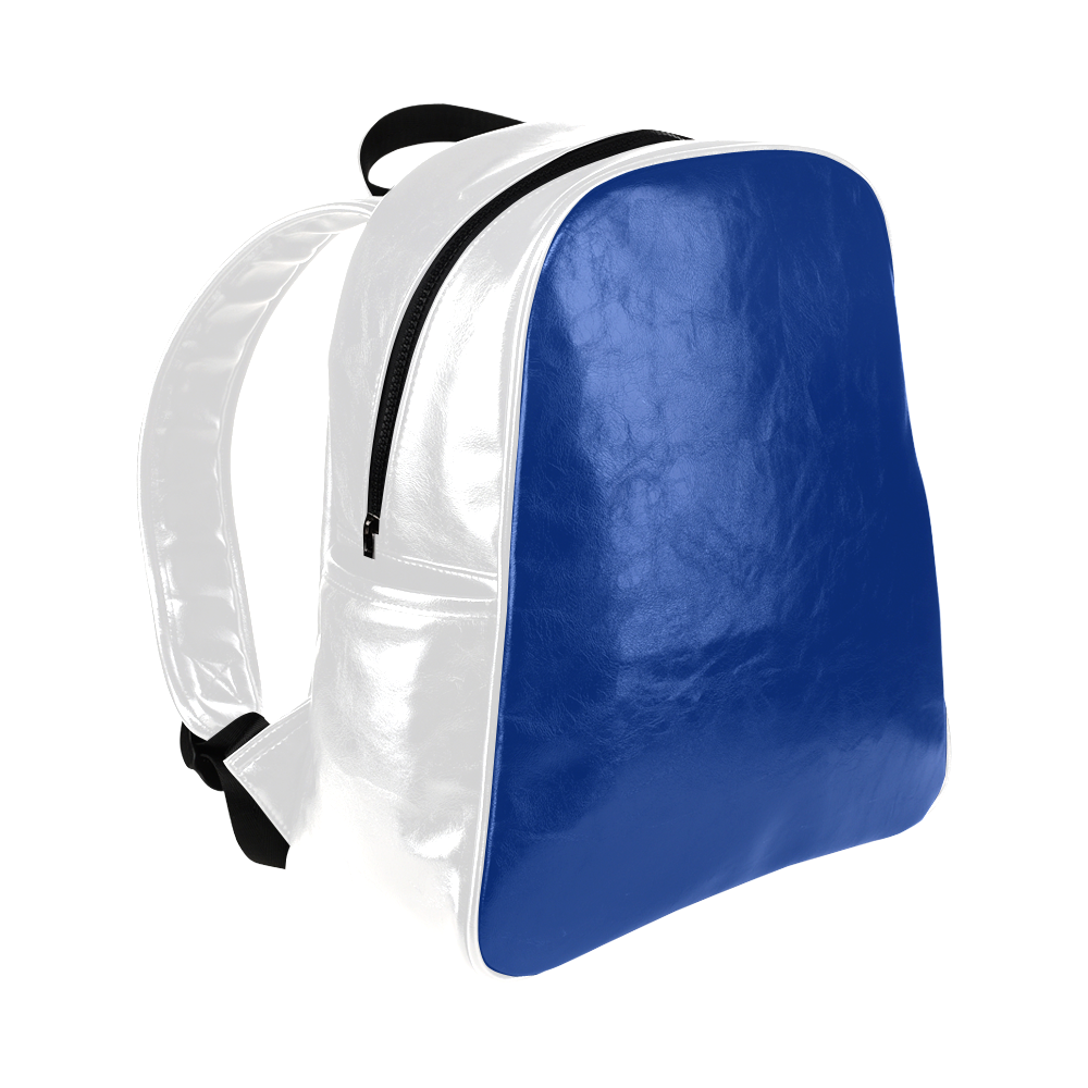 blue and white 2 Multi-Pockets Backpack (Model 1636)