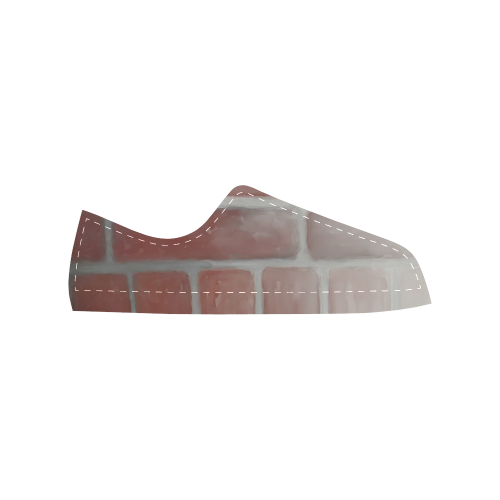 Red Brick Men's Classic Canvas Shoes (Model 018)