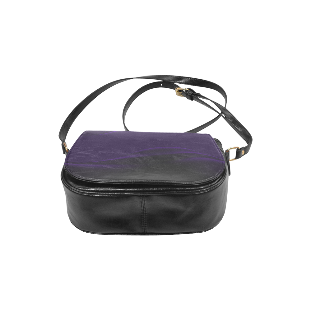 deep purple Classic Saddle Bag/Small (Model 1648)